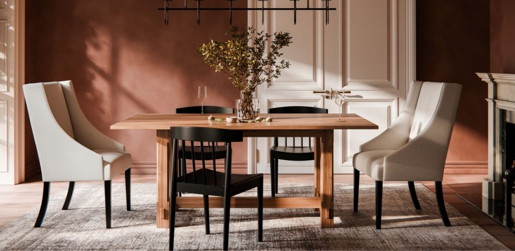 Amish Table Wood Guide Hickory Color Pattern