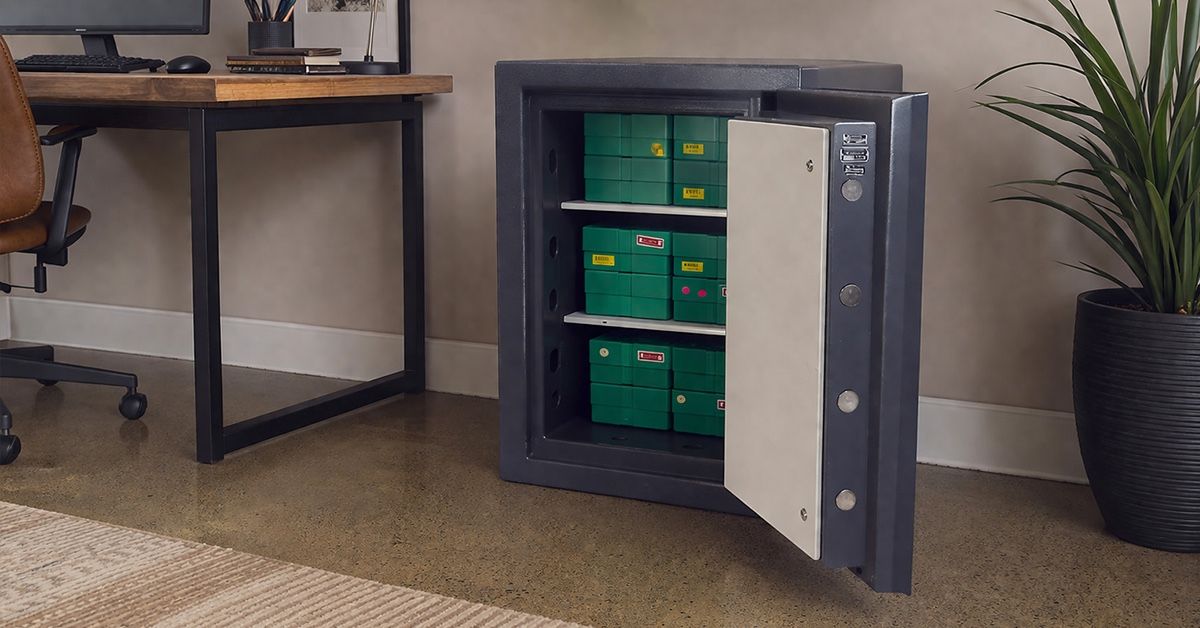 ISM Safe In a Home loaded with monster boxes