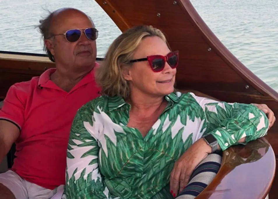 Ala and Ralph Isham on a boat