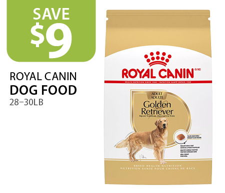 $9 off Royal Canin Dog Food 28–30lb