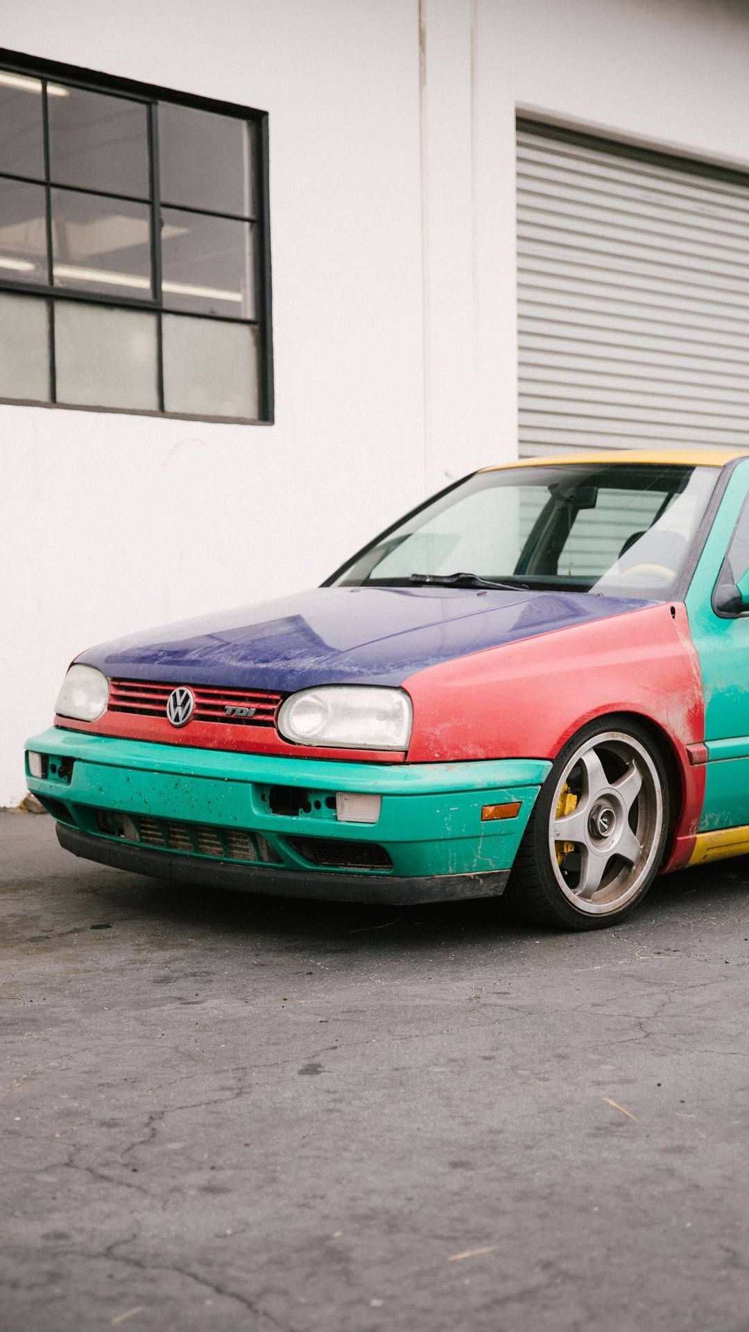 Volkswagen Golf MK3 fitted with silver fifteen52 wheels