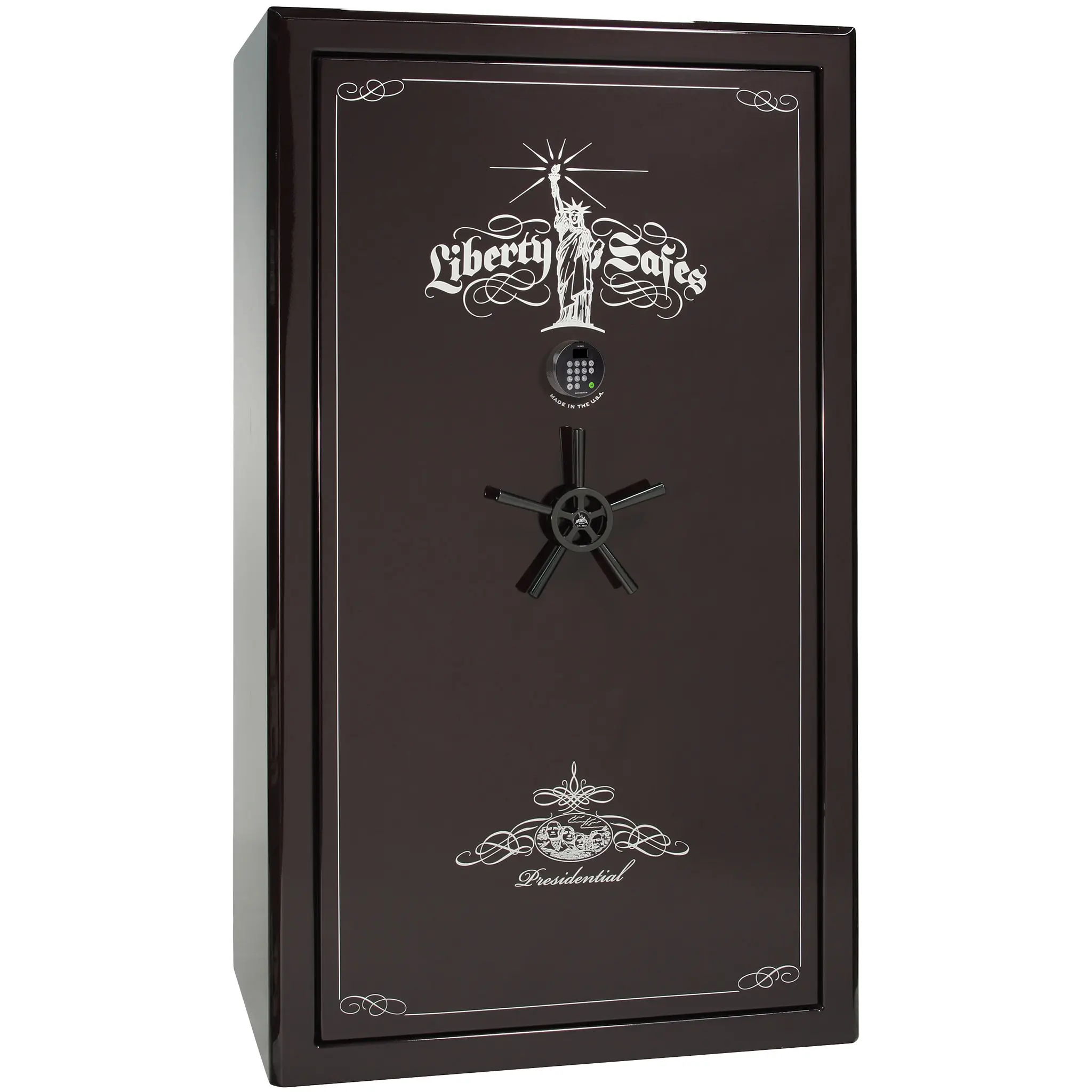 Liberty Safe Presidential Series Black Cherry exterior