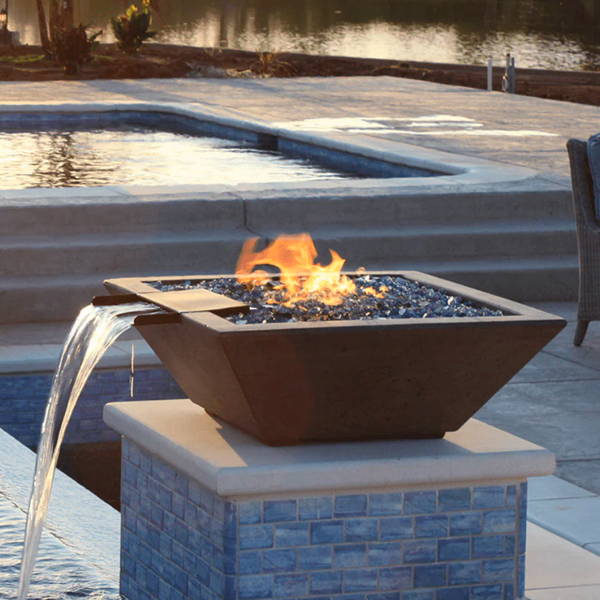 Boxhill's Lombard-P Outdoor Concrete Fire/Water Bowl