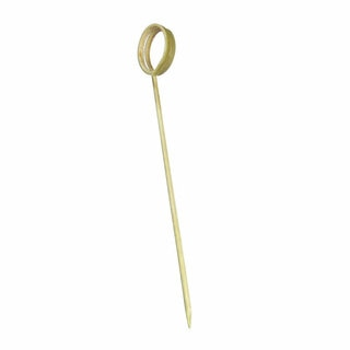 A bamboo skewer with a looped end