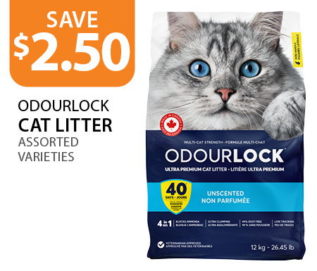 $2.50 off OdourLock Cat Litter