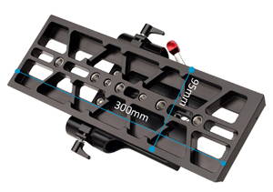 CAMTREE 19-15mm Camera Base Plate with Dovetail Tripod Plate (ARRI Standard)