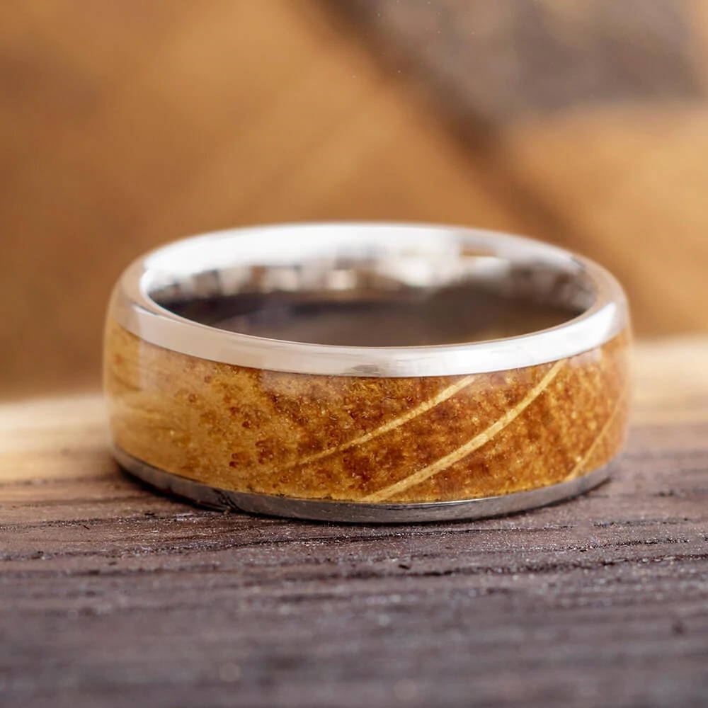 Wood and Titanum Ring