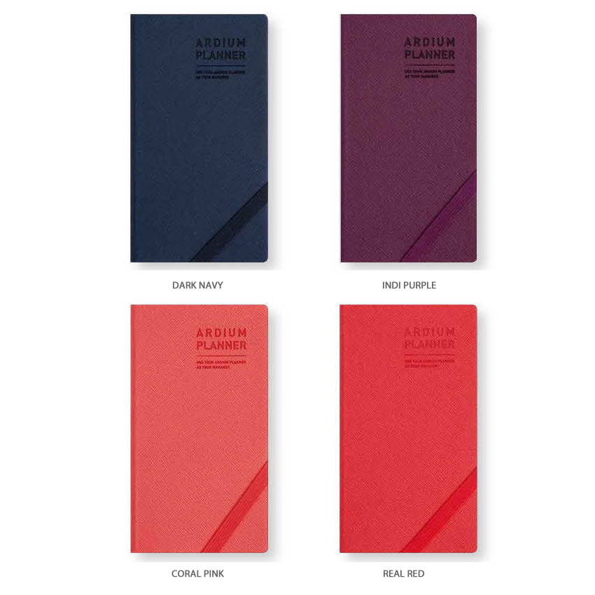 4 colors - Ardium 2020 Simple dated handy weekly planner scheduler