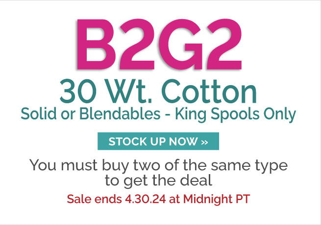 B2G2 30 Wt. Cotton Sale