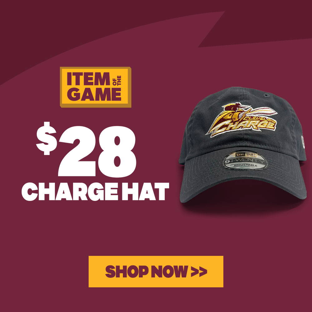 This Cleveland Charge Dad Hat is just $28 for tonight's Item of the Game!