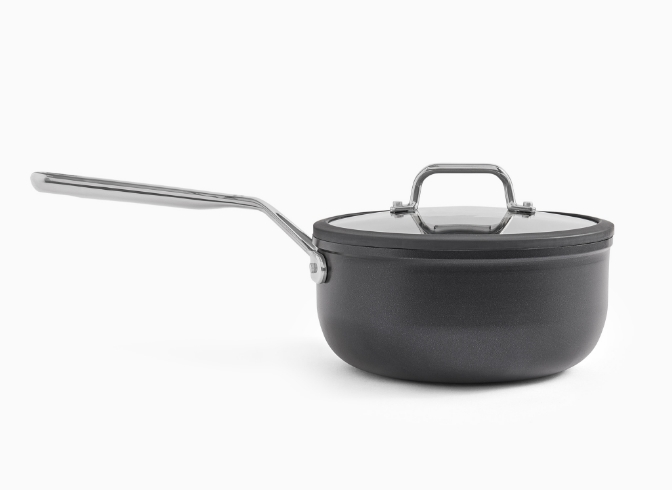 The Misen Nonstick 3QT Saucier Pan on a white background.