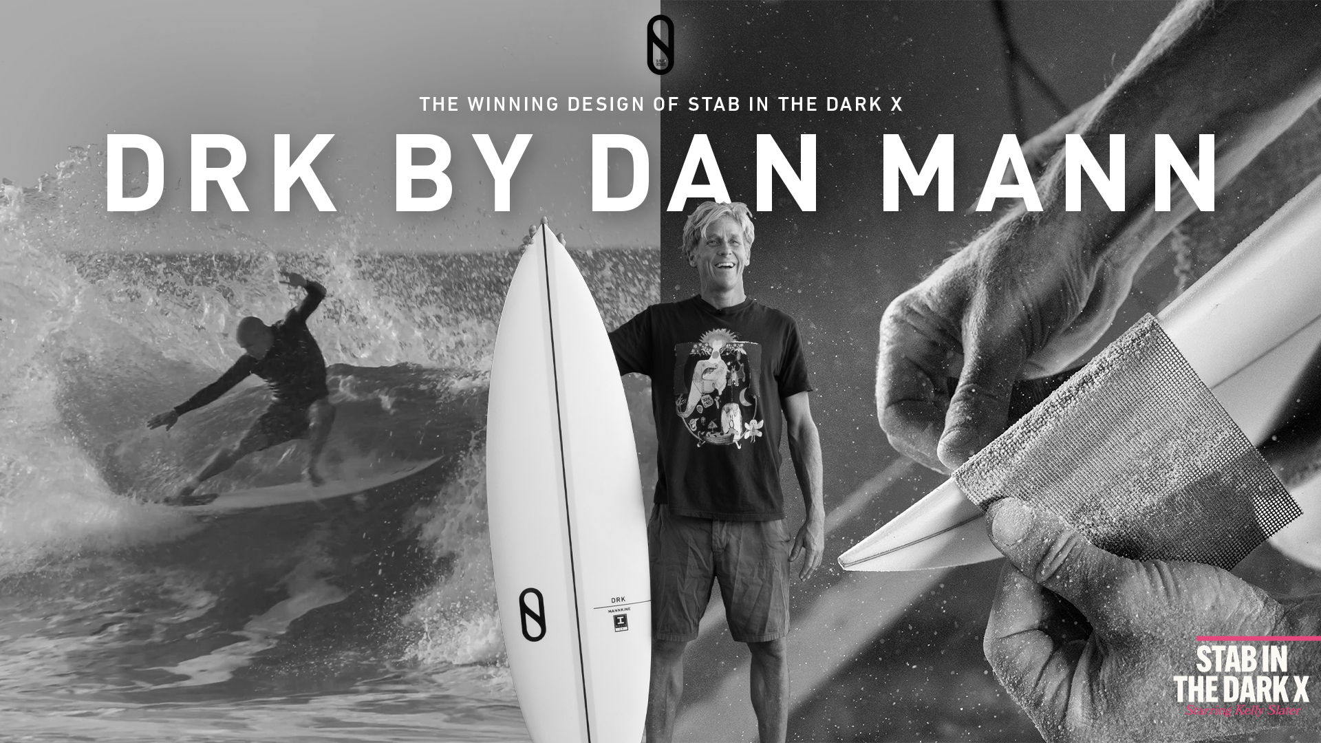 Firewire Surfboards ad for new DRK surfboard by Dan Mann