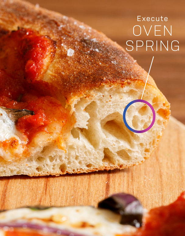 Trattoria can help you execute oven spring in your pizza crust.