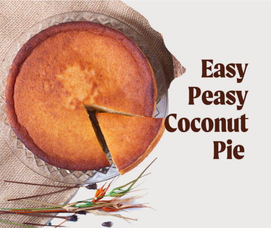 Easy Peasy Coconut Pie