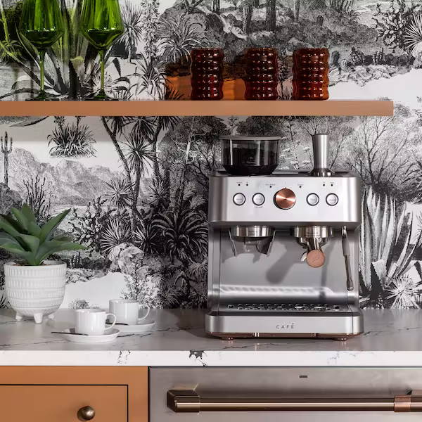 Café BELLISSIMO Semi Automatic Espresso Machine in Silver