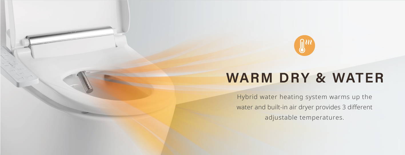 Warm dry warm water with water heating system