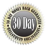 Una foto del sello de garantía de 30 días
