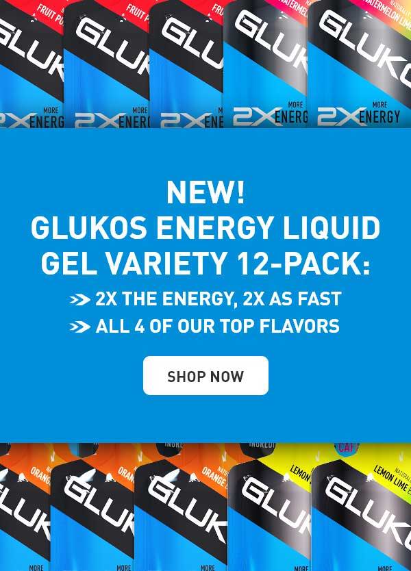 NEW! Glukos Energy Liquid Gel Variety 12-Pack: 2X  The Energy, 2X As Fast, All 4 Of Our Top Flavors - Shop Now