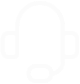 Headset icon with microphone and ear cups.