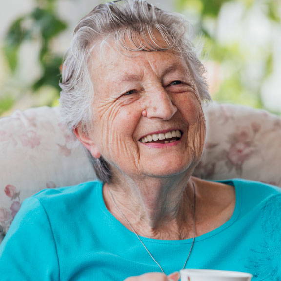 Image of smiling senior lady