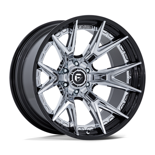 Fuel Off Road Fusion Forged Chrome Black Wheels