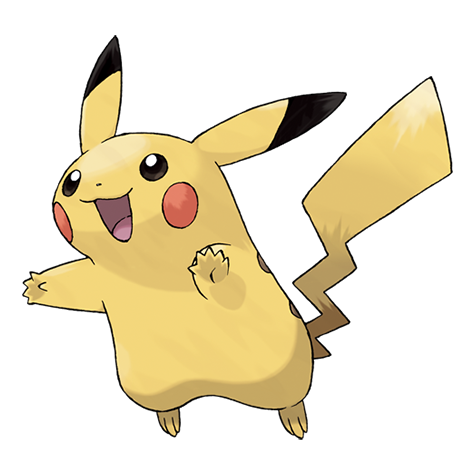 A photo of the pokemon Pikachu