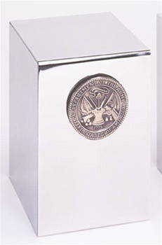 Army Stainless Cremation Urn