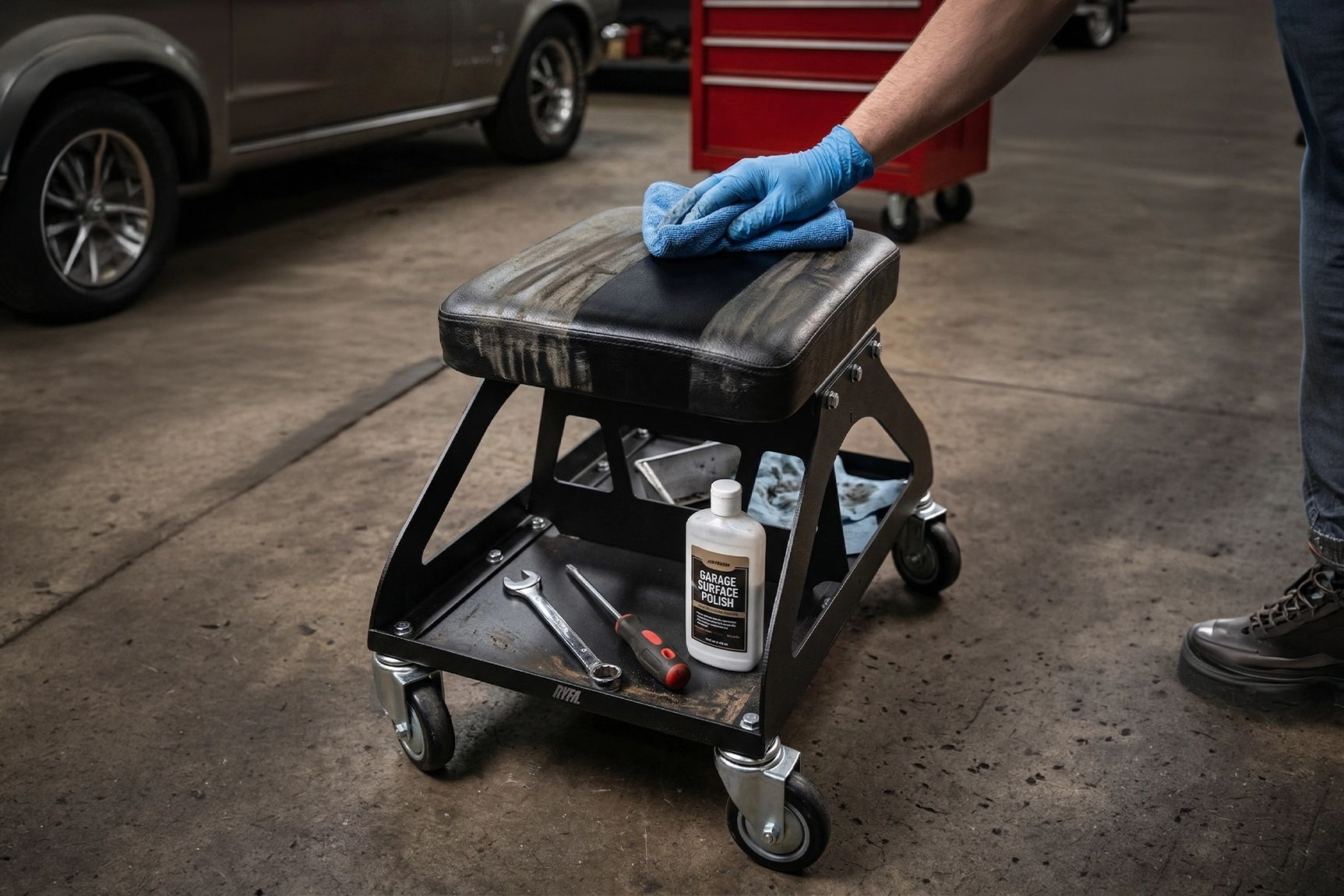 RYFA Shopmule Lo Shop Stool For DIY, Auto, Home & Workshop Task
