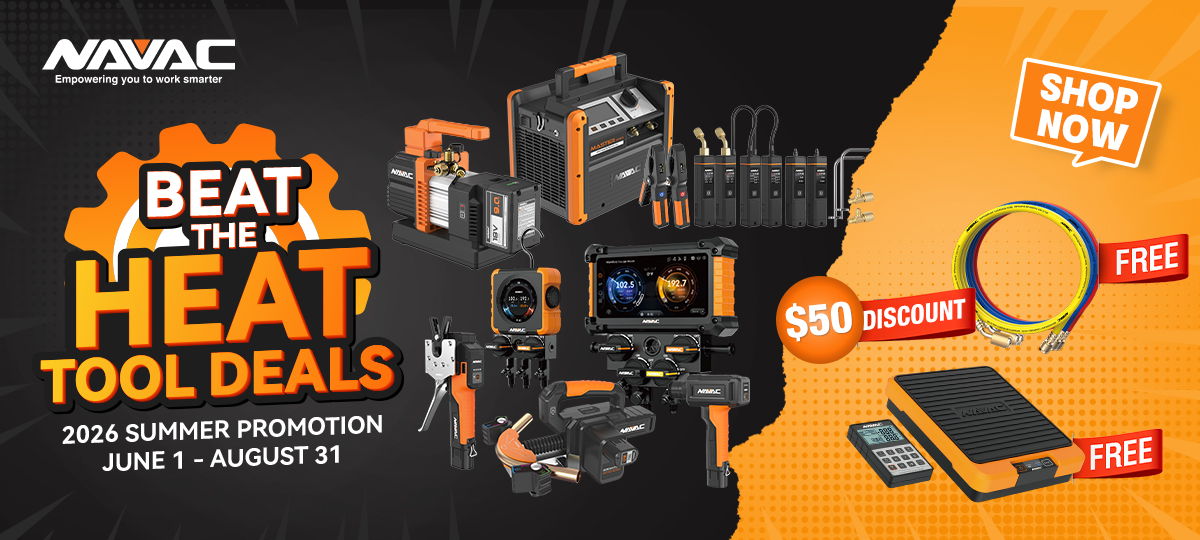 NAVAC Beat the Heat Promo - Buy qualifying NAVAC tools and get free gear or instant savings!