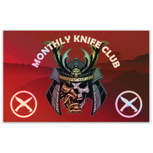 MKC Holographic Samurai Skull Sticker