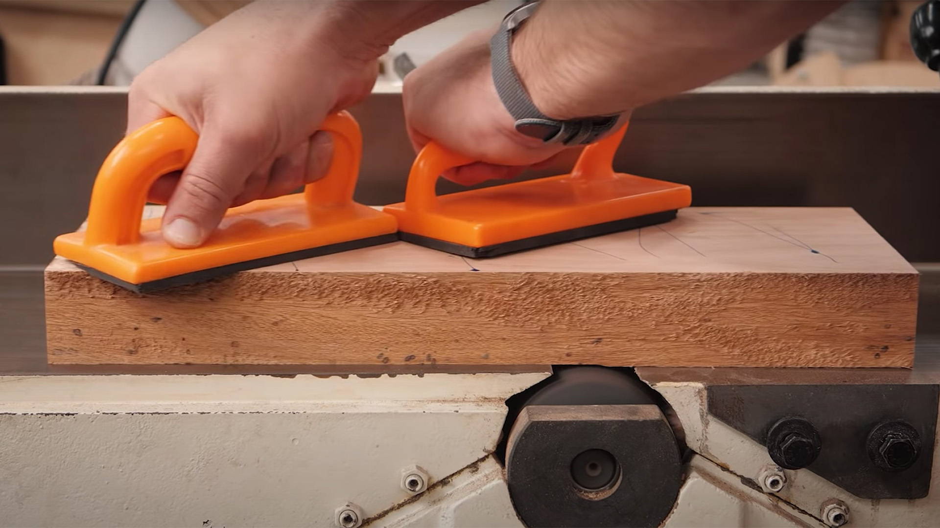 using a jointer to flatten a board