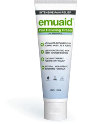 Une photo de EMUAID Pain Relieving Cream (crème anti-douleur)