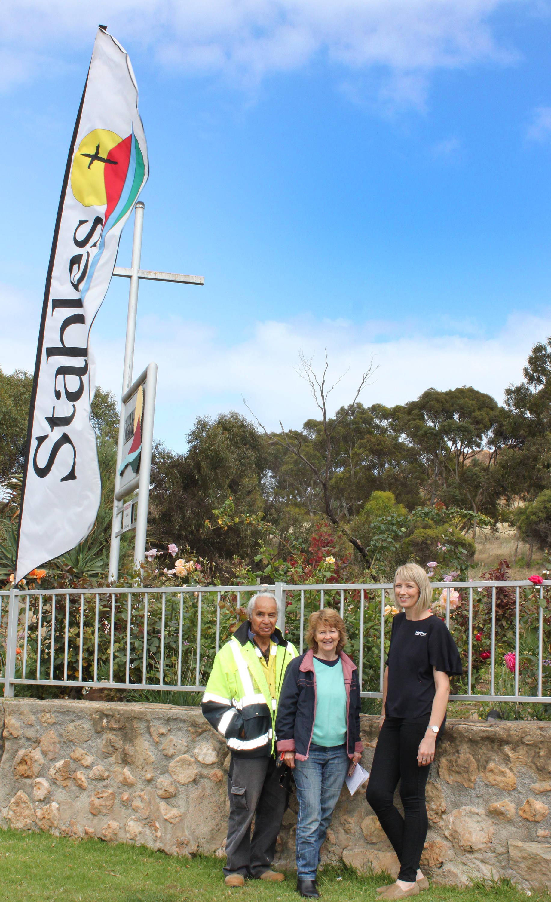 The Stables Christian Centre's Sonny and Lynn Hoet with Laura de Lacy from Haines Medical Australia