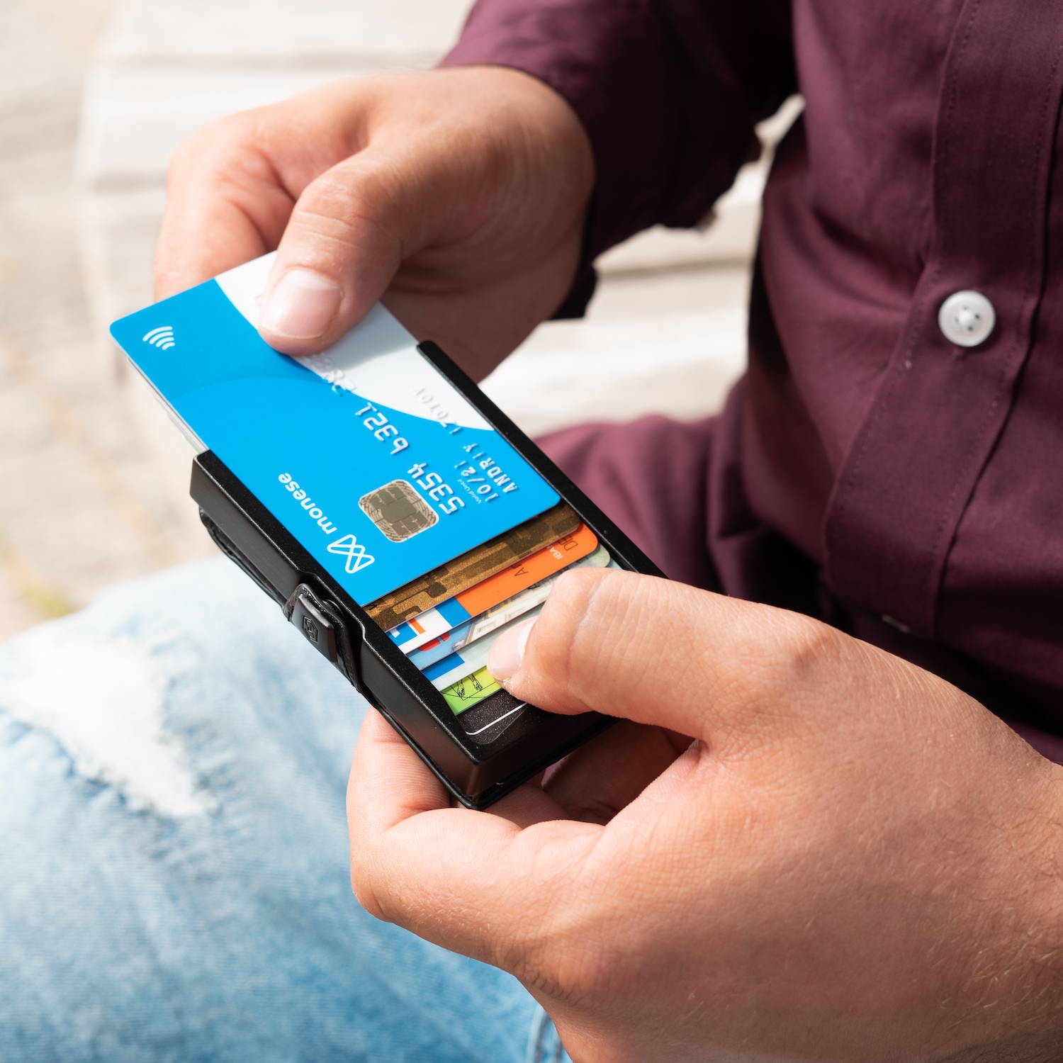 znap slim wallet slimpuro kreditkarten