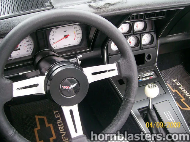 Side profile or rear deck Craig's 1979 Chevrolet Corvette HornBlasters Shocker XL customer install gallery photo 3