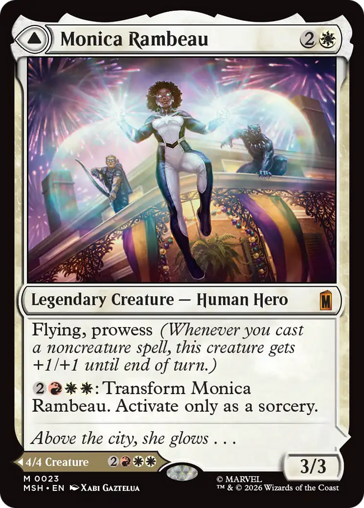 Monica Rambeau from the upcoming MTG/Marvel Crossover