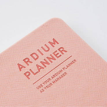 Synthetic leather - Ardium 2020 Simple medium dated weekly diary planner