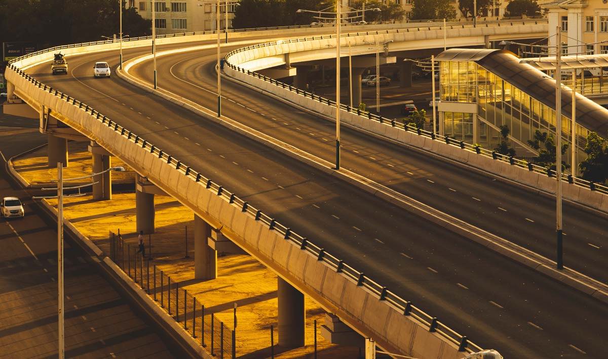 An empty highway during Covid 19