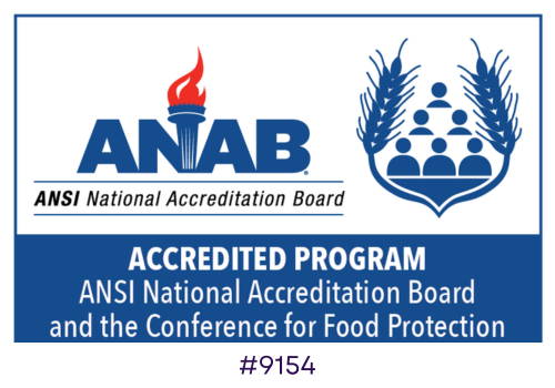 ANAB-CFP Nationally Accredited Program - The My Food Service License Certified Food Protection Manager (CFPM) exam is accredited through the Conference for Food Protection (CFP)