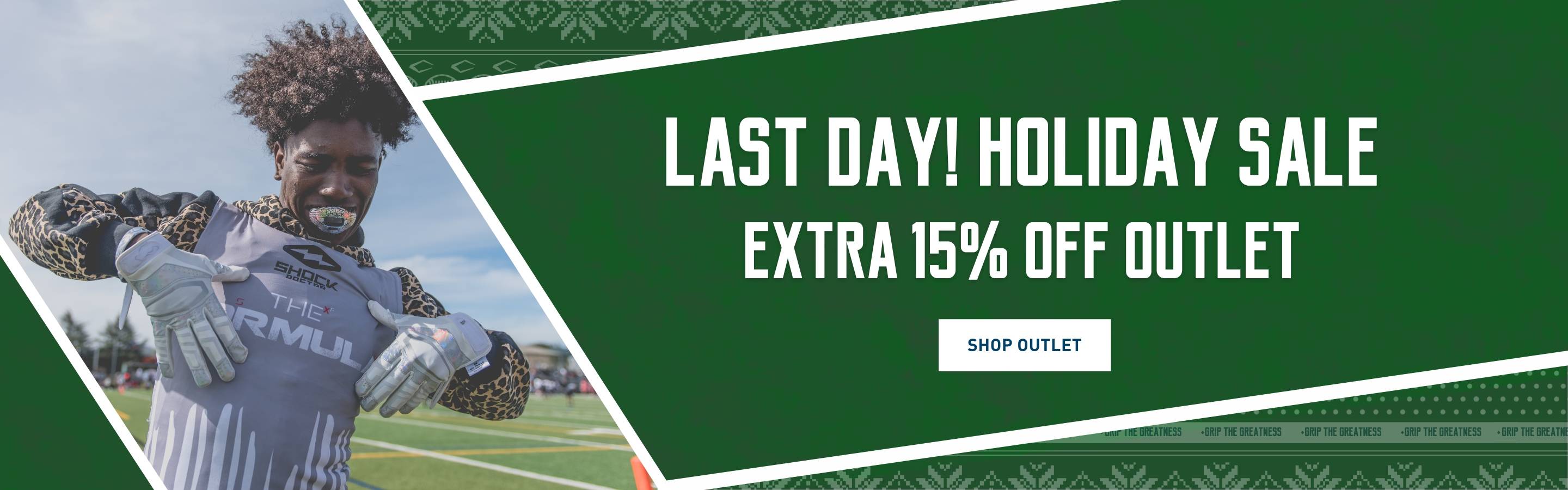 Last day! Holiday sale Extra 15% Off Outlet Shop Outlet