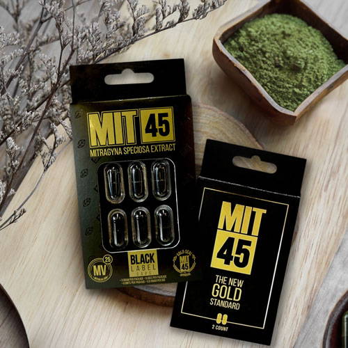 MIT 45 Gold Kratom Extract Capsules 2ct. and 6ct.