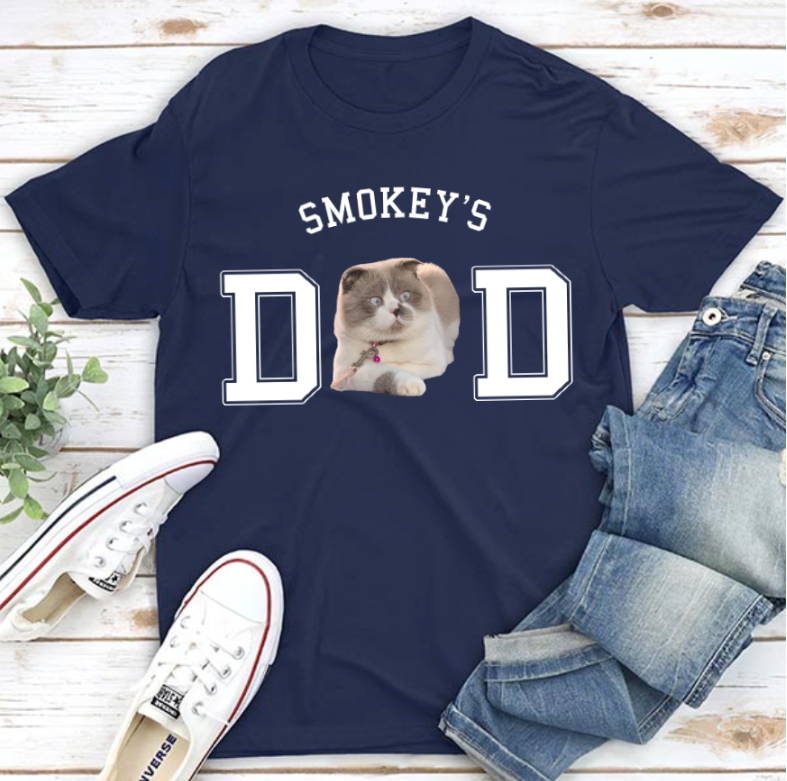personalized cat dad shirt