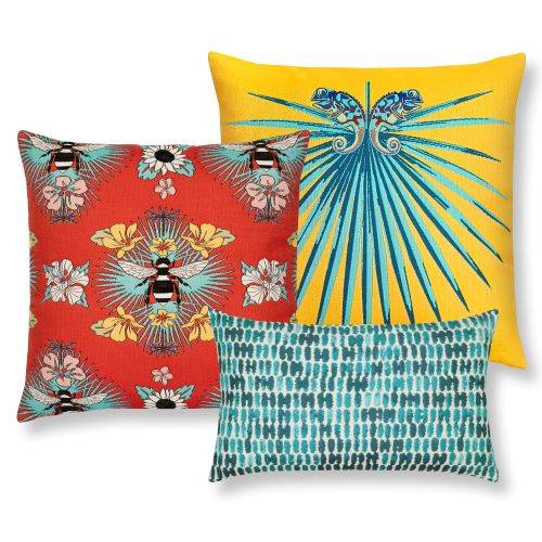 Tropical Bee Pillow