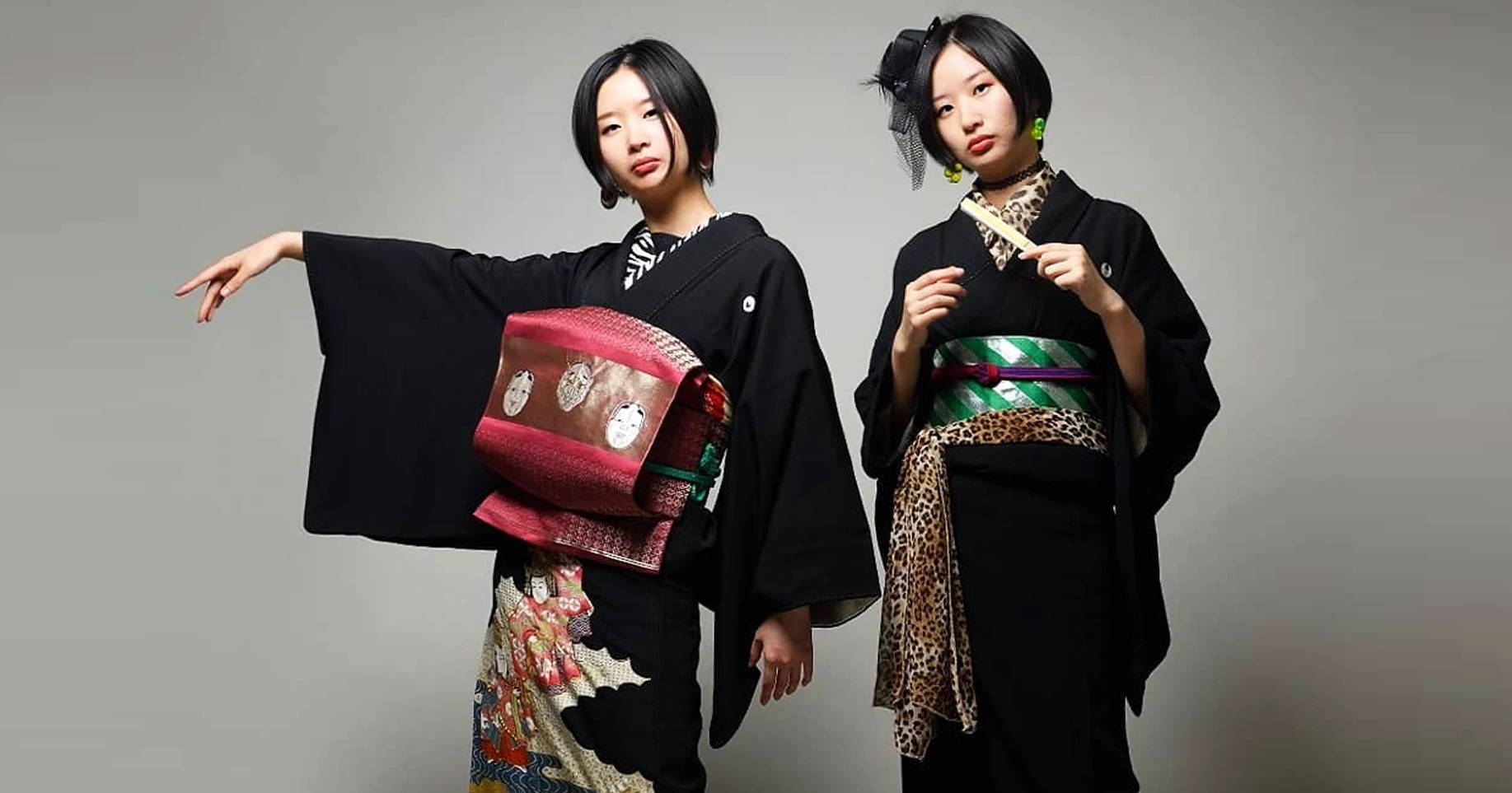 Traditional Gril's Kimono Japanese Yukata Haori Kids' Yukata obi Dress Vintage * 