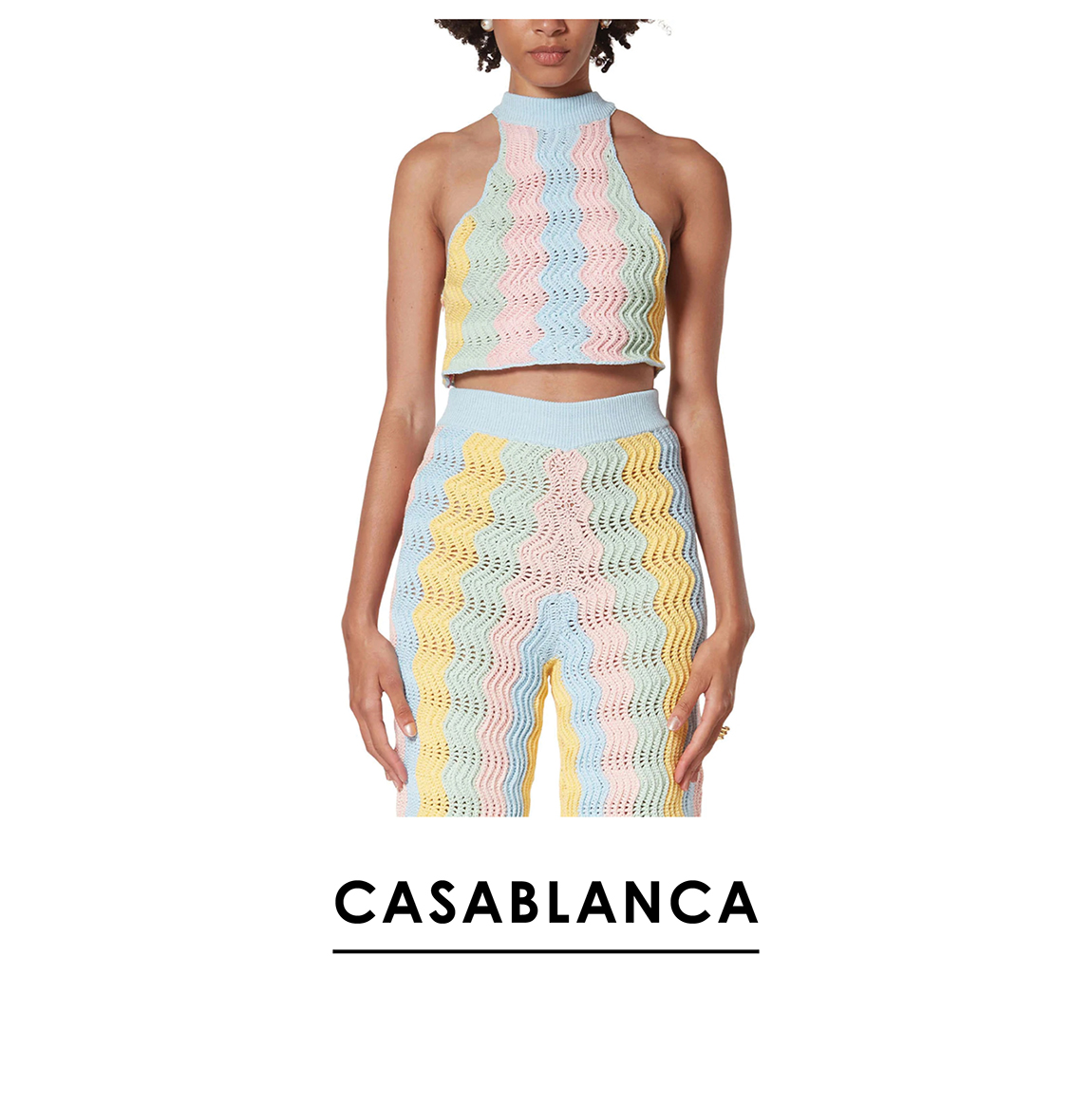 Casablanca | Rainbow Gradient Top