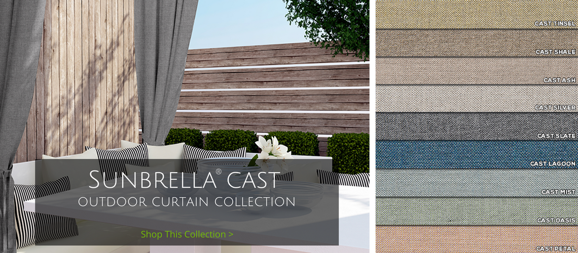 sunbrella cast outdoor curtain collection