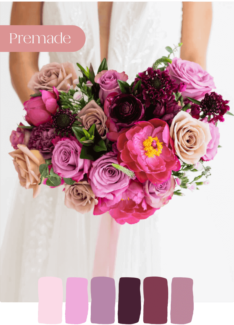 colorful diy wedding flowers