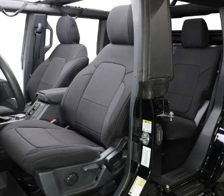 IAG I-Line Seat Cover Set Black Neoprene 2021+ Ford Bronco Four Door