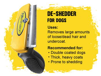De-shedding tool for dogs