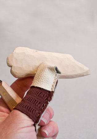 Whittling a Decorative Fishing Lure –